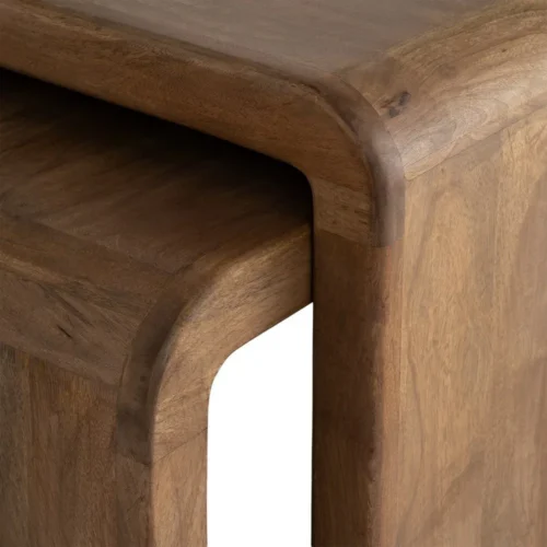 Table basse gigogne bois de manguier Ixia 120 x 55 cm — vue 7