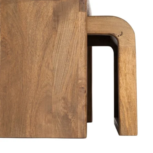 Table basse gigogne bois de manguier Ixia 120 x 55 cm — vue 8