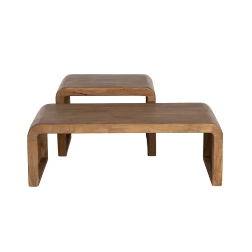 Table basse gigogne bois de manguier Ixia 120 x 55 cm — vue 9