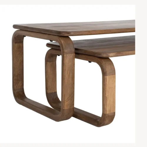 Table basse gigogne bois de manguier Ixia 120 x 60 cm — vue 4