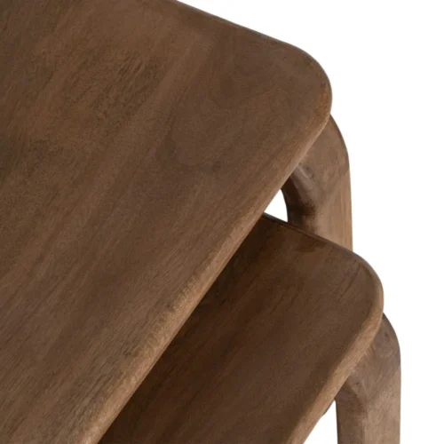 Table basse gigogne bois de manguier Ixia 120 x 60 cm — vue 5