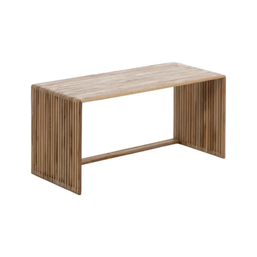 Table basse gigogne bois de teck recyclé Ixia 85 cm — vue 3