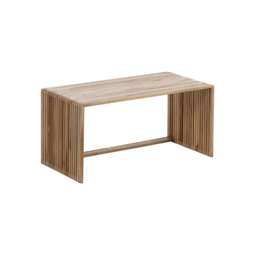 Table basse gigogne bois de teck recyclé Ixia 85 cm — vue 4