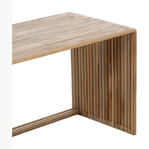 Table basse gigogne bois de teck recyclé Ixia 85 cm — vue 6