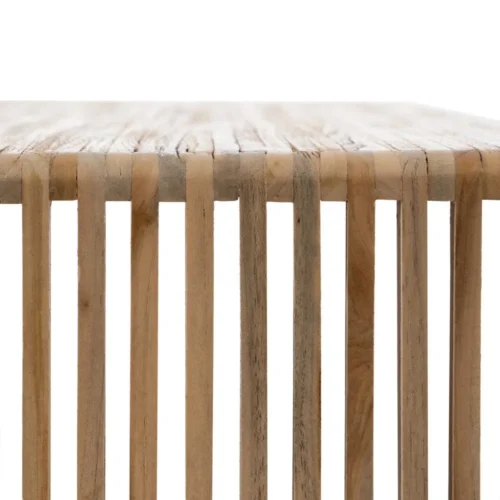 Table basse gigogne bois de teck recyclé Ixia 85 cm — vue 9