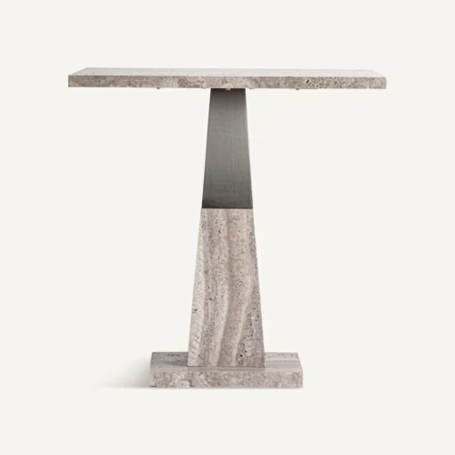 Table basse Gozd marbre et fer argenté Vical Home