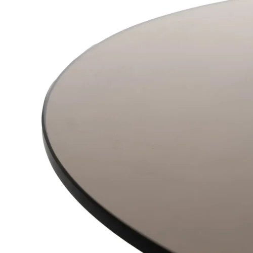 Table basse haute plateau verre bois de manguier miel Ixia 50 cm — vue 5