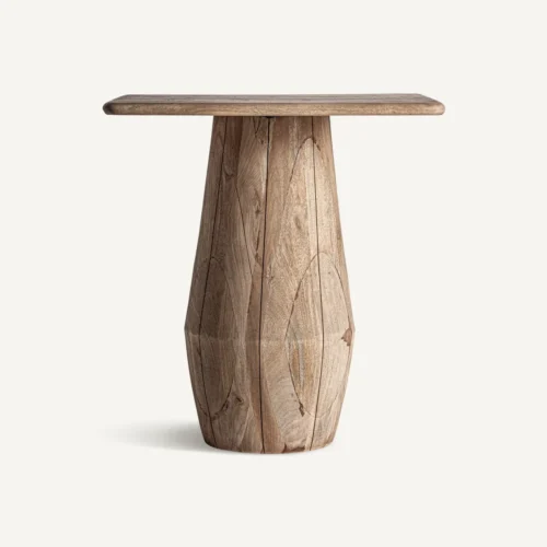 Table basse Jacquard manguier clair 60 x 60 x 67 Vical Home
