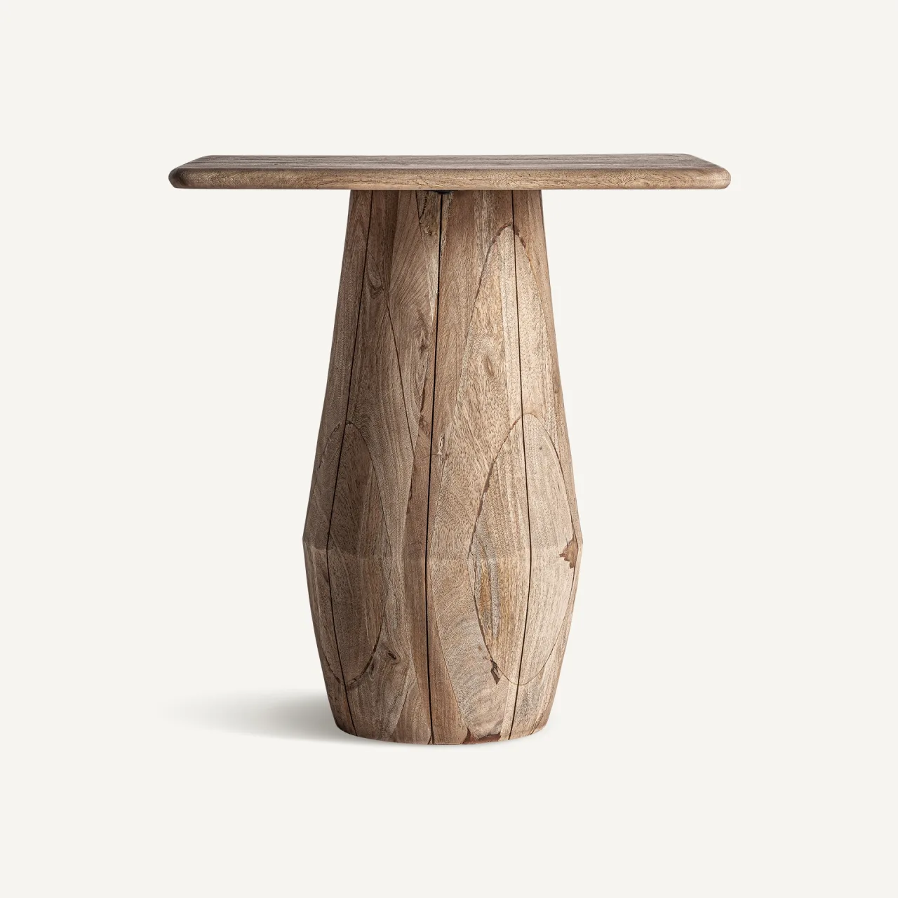 Table basse Jacquard manguier clair 60 x 60 x 67 Vical Home