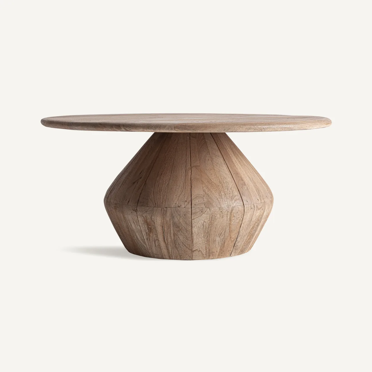 Table basse Jacquard manguier clair 90 x 90 Vical Home