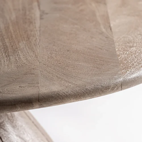 Table basse Jacquard manguier clair 90 x 90 Vical Home — vue 2