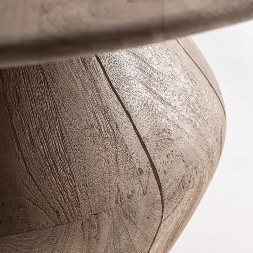 Table basse Jacquard manguier clair 90 x 90 Vical Home — vue 3