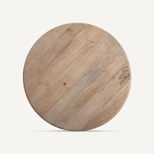 Table basse Jacquard manguier clair 90 x 90 Vical Home — vue 5