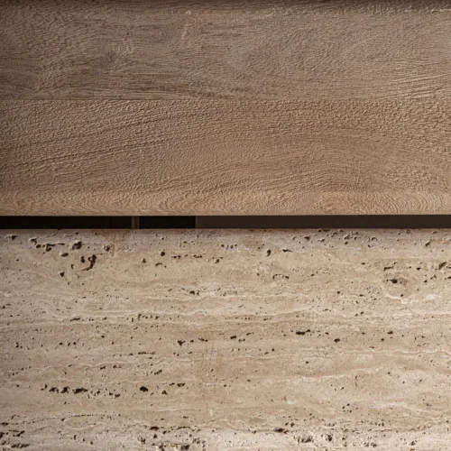 Table basse Jacquard manguier et marbre 140 x 73 Vical Home — vue 5