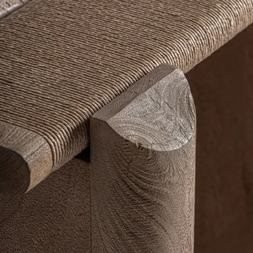 Table basse Jacquard manguier et marbre 62 x 73 Vical Home — vue 3