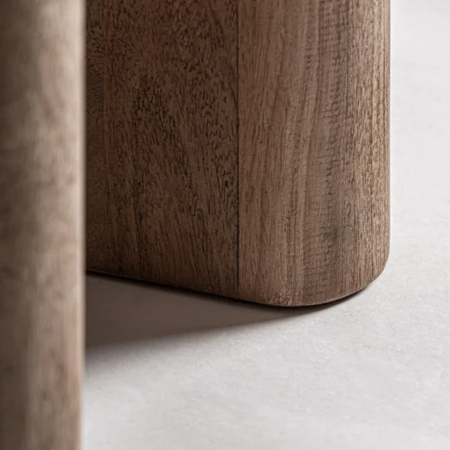 Table basse Jacquard manguier et marbre 62 x 73 Vical Home — vue 5