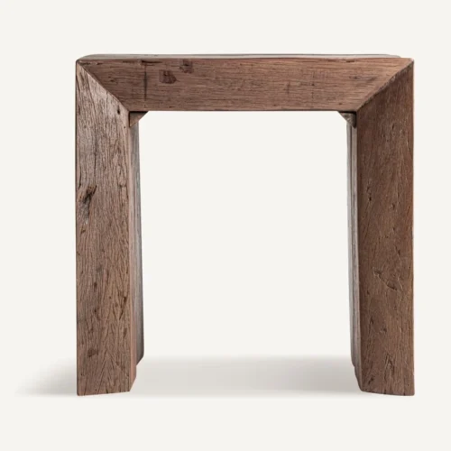 Table basse Keiem bois récupéré marron vieilli Vical Home
