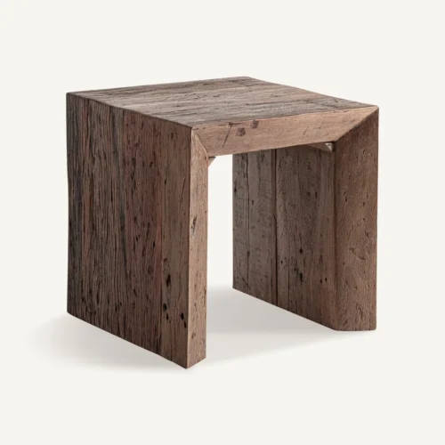 Table basse Keiem bois récupéré marron vieilli Vical Home — vue 2