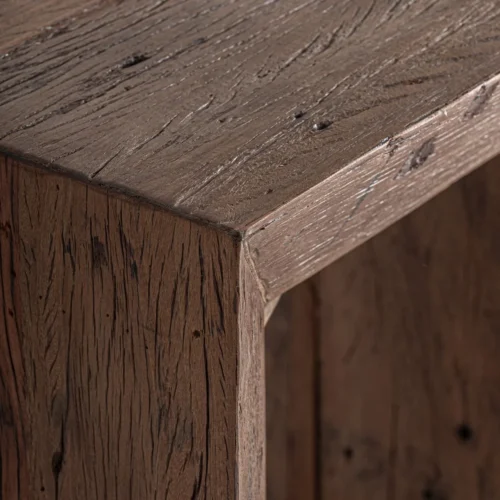 Table basse Keiem bois récupéré marron vieilli Vical Home — vue 3