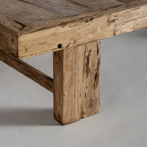 Table basse Kerp teck naturel 200 cm Vical Home — vue 3