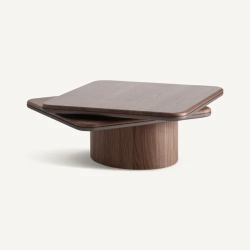 Table basse Kexby noyer et fer Vical Home — vue 3