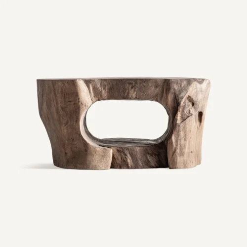 Table basse Khaled bois de suar naturel Vical Home