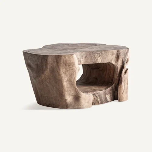 Table basse Khaled bois de suar naturel Vical Home — vue 2
