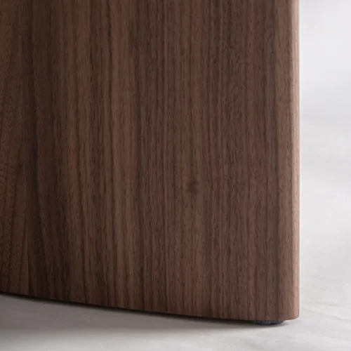 Table basse Kuftein chocolat brillant et chêne Vical Home — vue 4