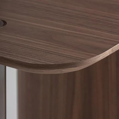 Table basse Kuftein chocolat brillant et chêne Vical Home — vue 5