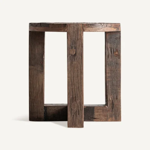 Table basse Losse bois récupéré 60 x 60 Vical Home