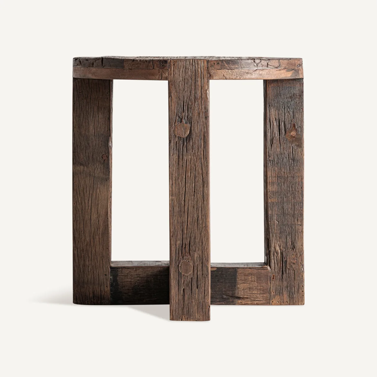 Table basse Losse bois récupéré 60 x 60 Vical Home