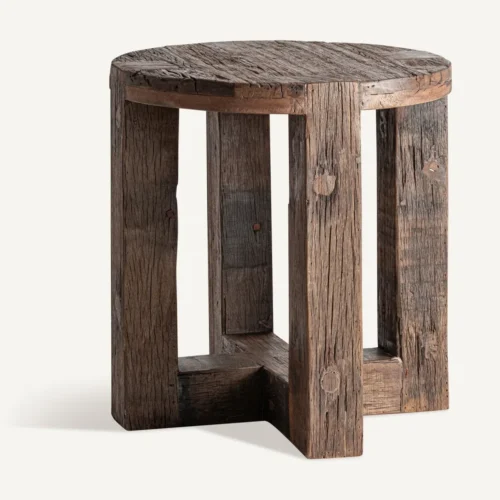 Table basse Losse bois récupéré 60 x 60 Vical Home — vue 2