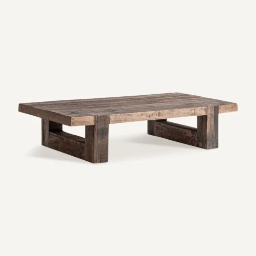 Table basse Losse bois recyclé marron Vical Home — vue 2