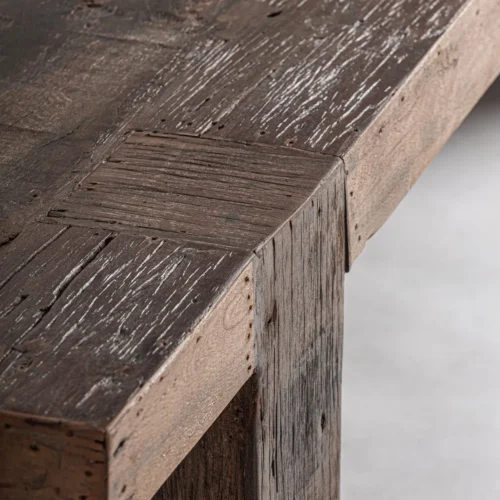 Table basse Losse bois recyclé marron Vical Home — vue 5