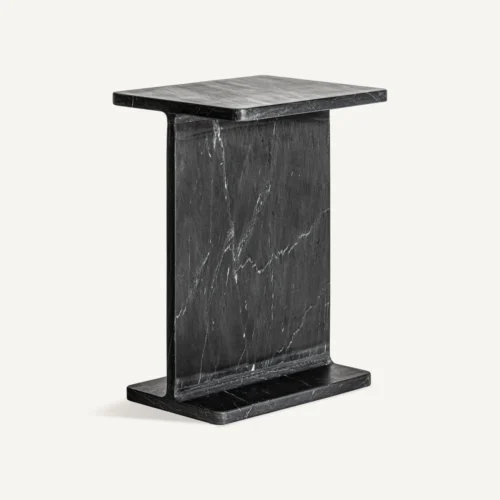 Table basse Marquina marbre noir 38 cm Vical Home