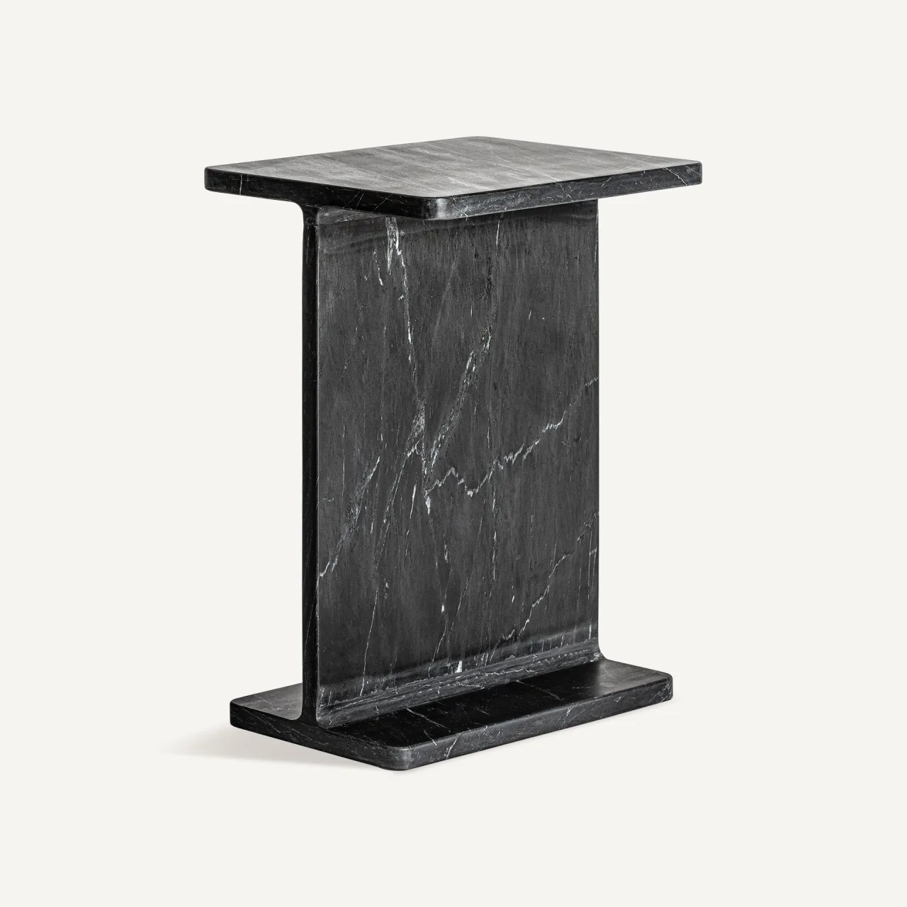 Table basse Marquina marbre noir 38 cm Vical Home