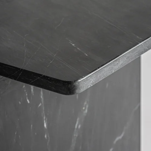 Table basse Marquina marbre noir 38 cm Vical Home — vue 3