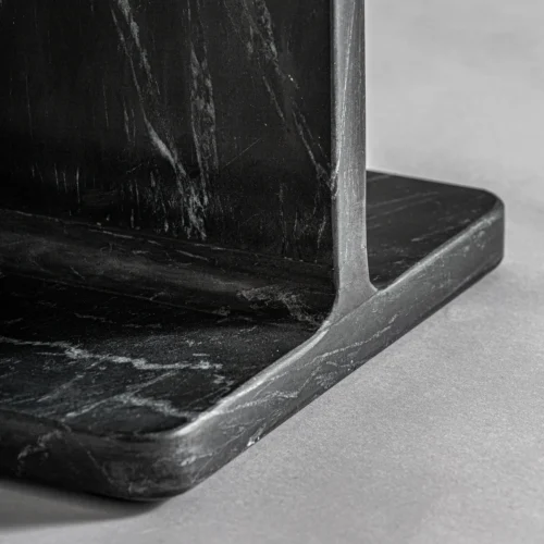 Table basse Marquina marbre noir 38 cm Vical Home — vue 5