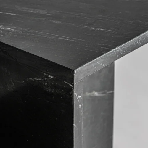 Table basse Marquina marbre noir 51 cm Vical Home — vue 3