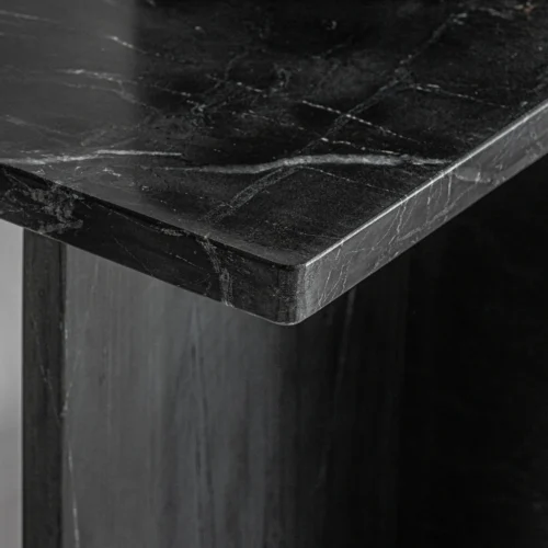 Table basse Marquina marbre noir 51 cm Vical Home — vue 4