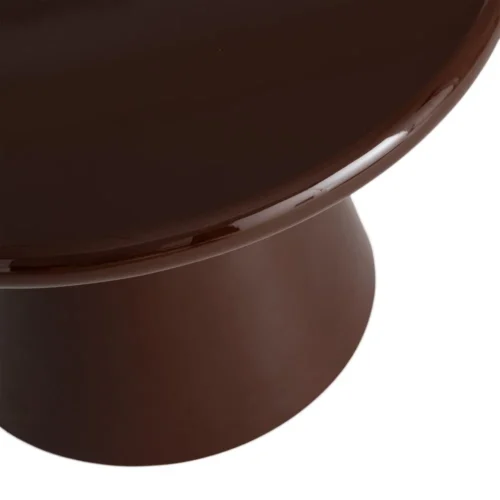 Table basse marron brillant Ixia 60 cm — vue 3