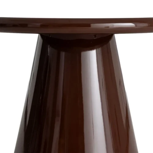 Table basse marron brillant Ixia 60 cm — vue 4