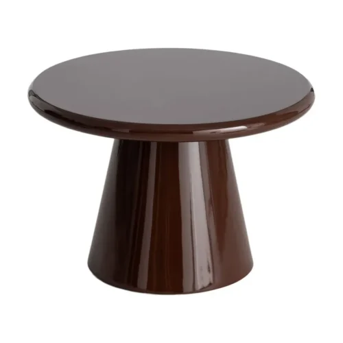 Table basse marron brillant Ixia 60 cm — vue 6