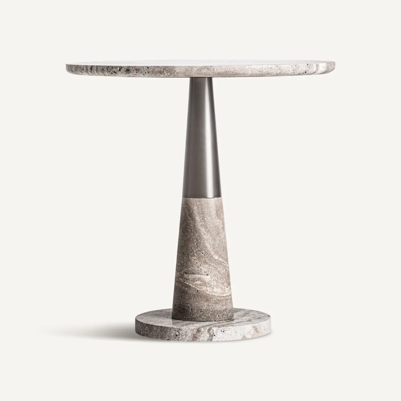 Table basse Meyzieu marbre et fer argenté Vical Home
