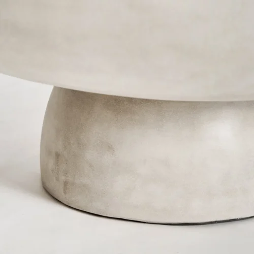 Table basse Naima grès gris 92 x 92 cm Vical Home — vue 3