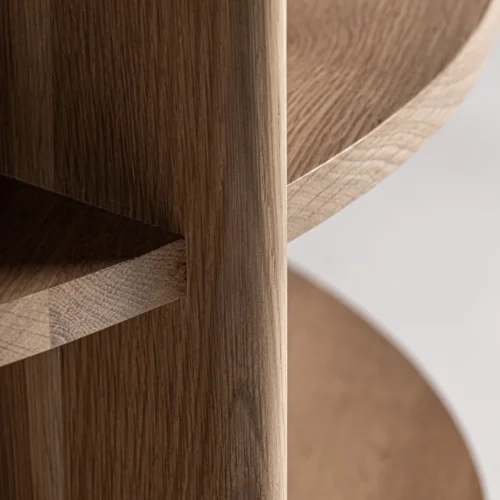 Table basse Nara chêne et travertin noir Vical Home — vue 5