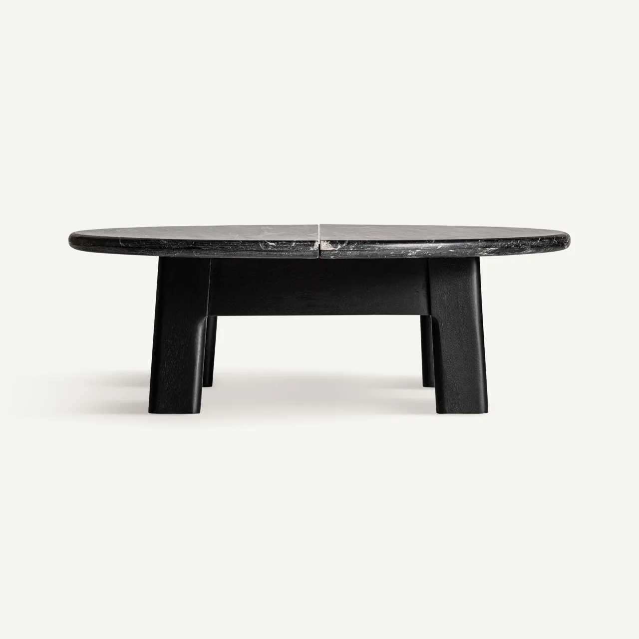 Table basse Nara marbre noir et chêne noir Vical Home