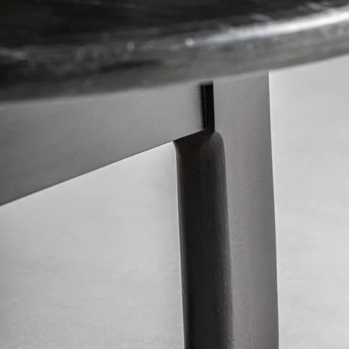 Table basse Nara marbre noir et chêne noir Vical Home — vue 5