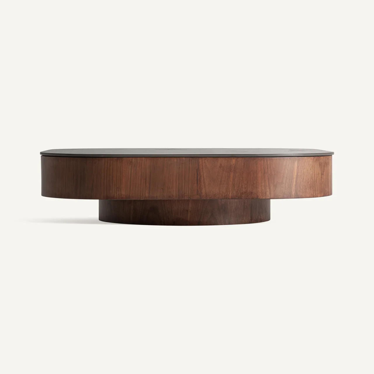 Table basse Neufs noir et noyer 100 cm Vical Home