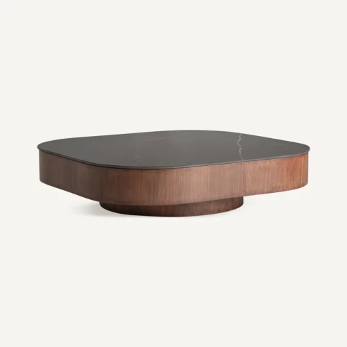 Table basse Neufs noir et noyer 100 cm Vical Home — vue 2